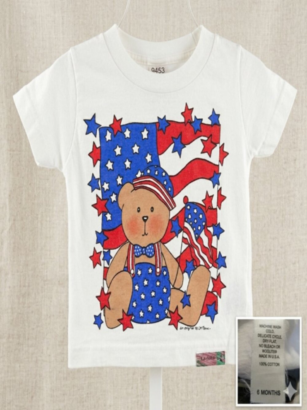 My First 4th of July Baby T-Shirt Patriotic Teddy Bear 6M I’m Yours (Waco, Tx)